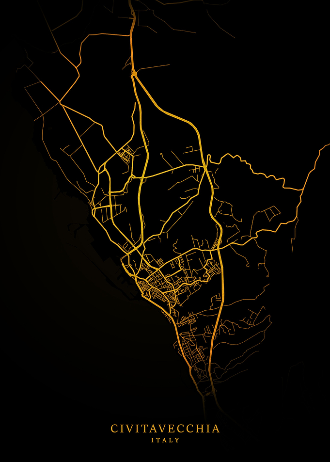 Civitavecchia City Map Gol