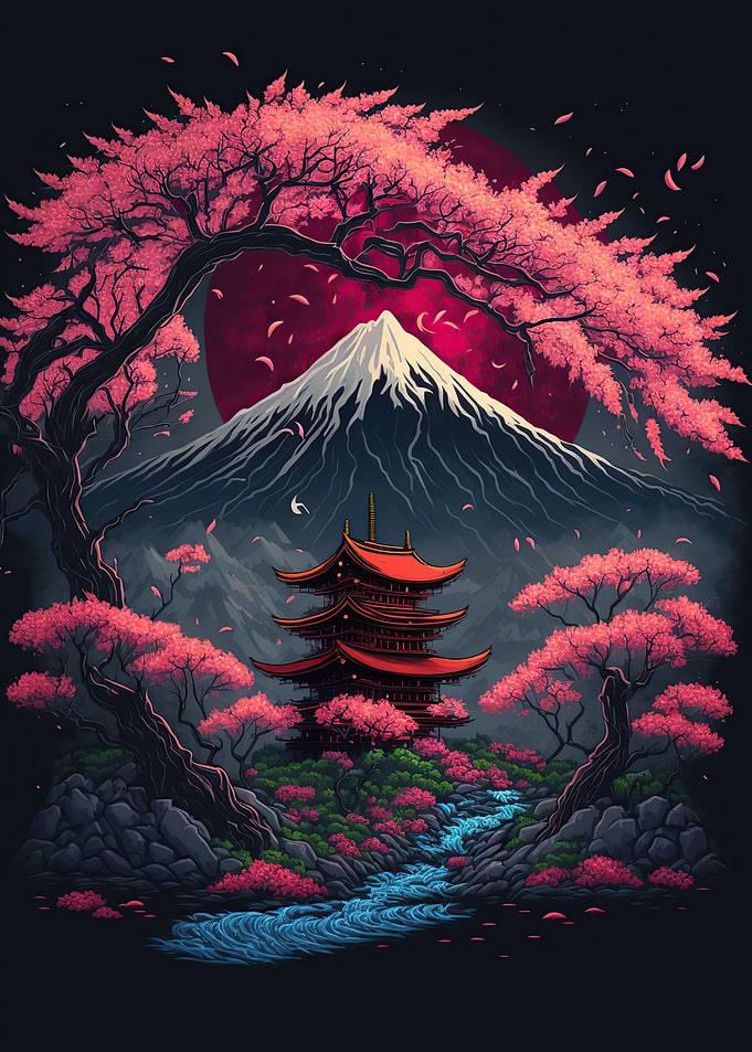 Japanese cherry blossoms