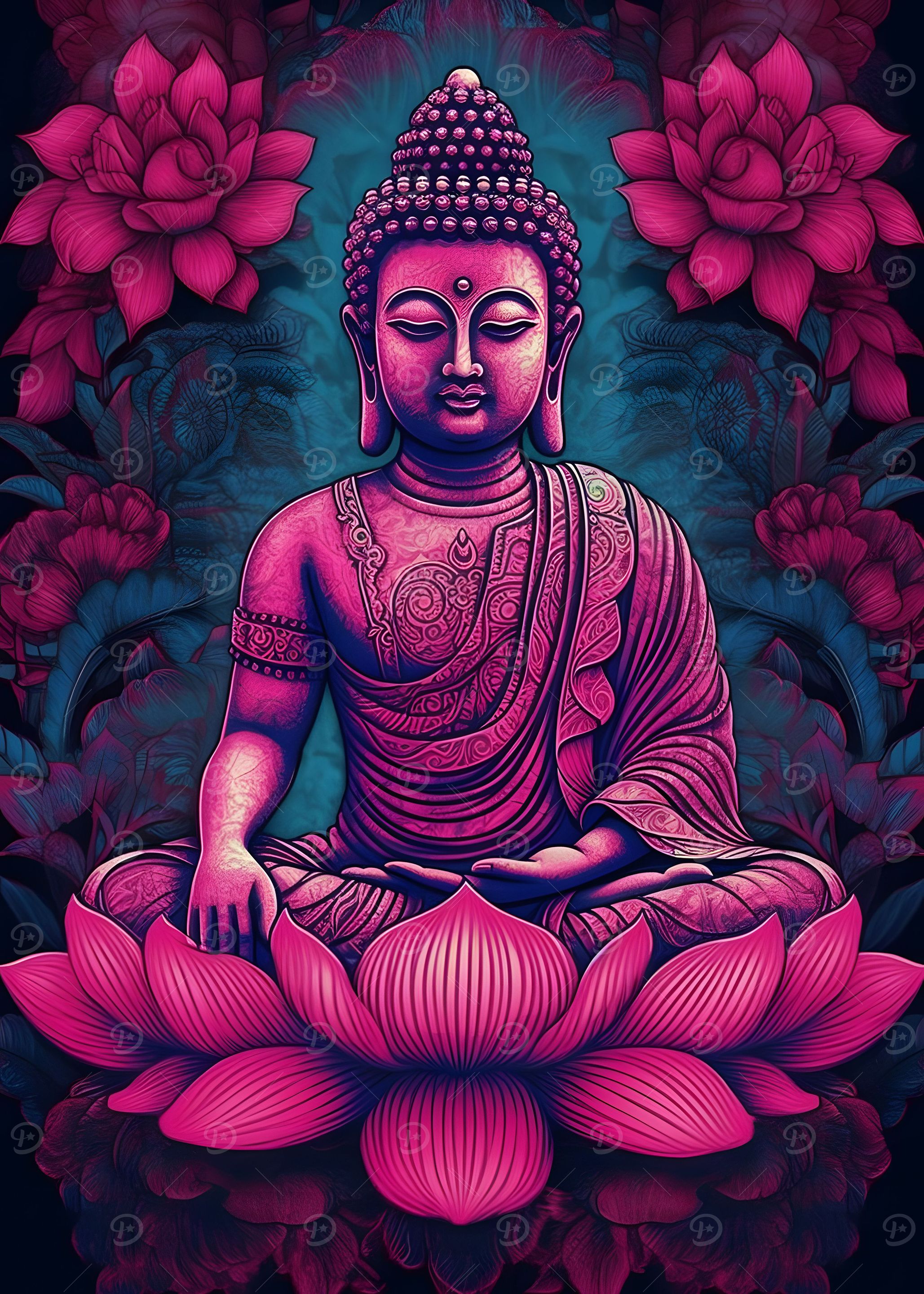 Buddhas pink Lotus