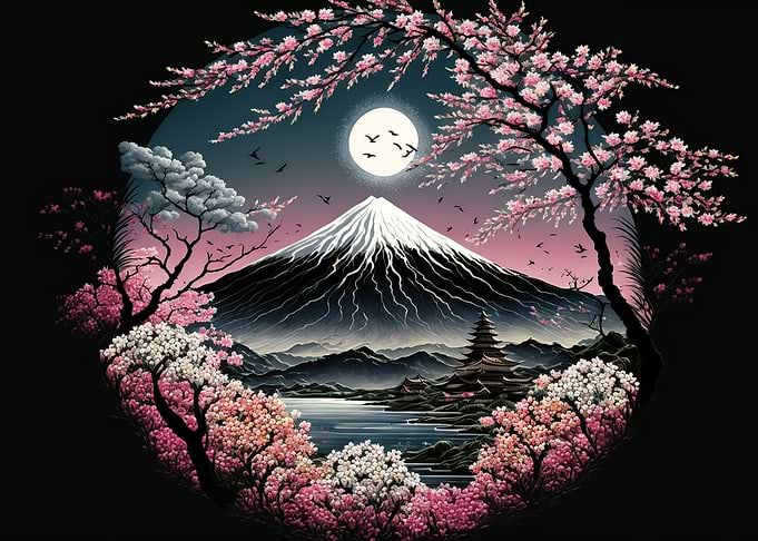 Japanese cherry blossoms
