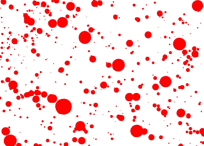 Red Blood Splatter
