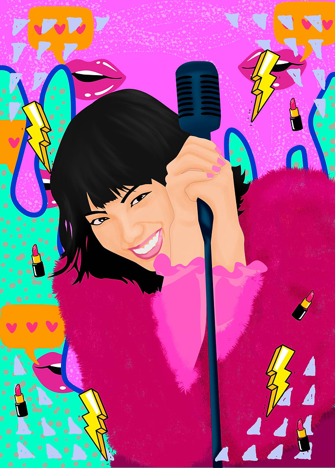 japanese girl pop art