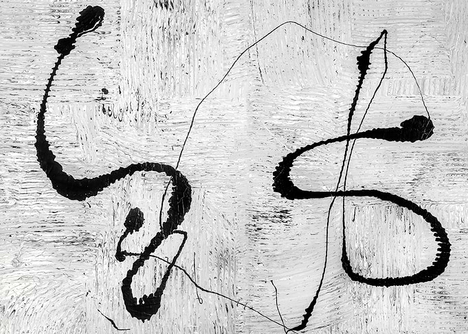 Zen in drip paint