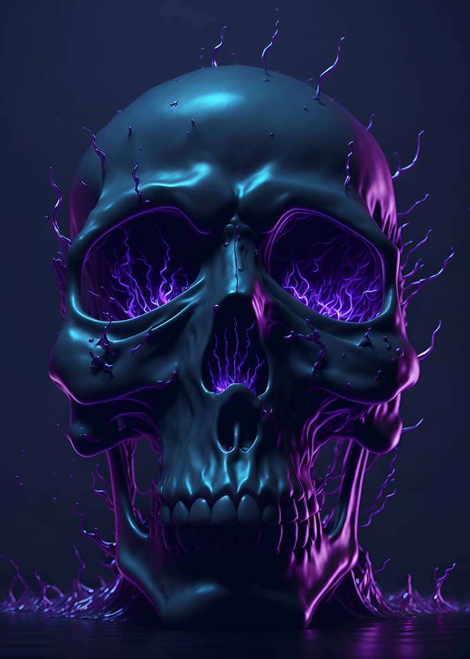 Surreal Mystic Skull