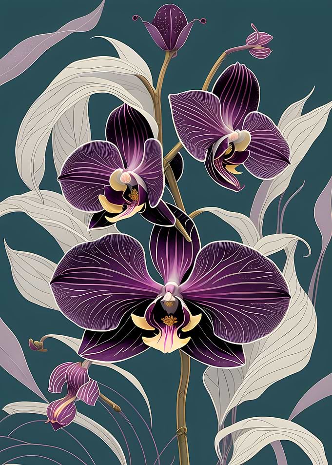 Purple Orchid Flower