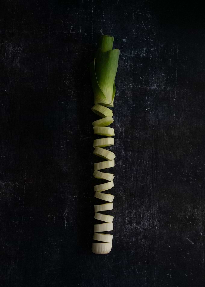 A Sliced Leek