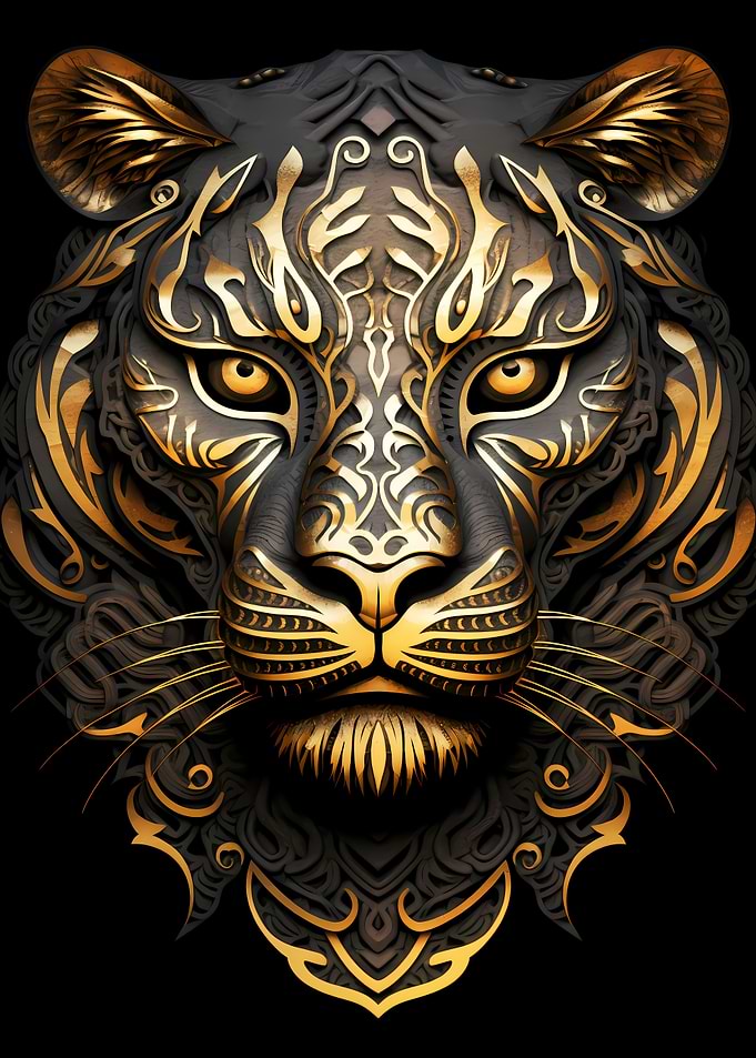 Glory Tiger Art Deco