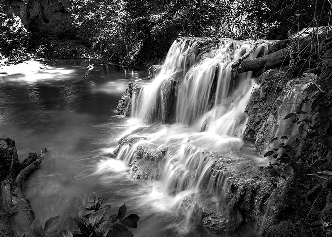 Waterfall in nature