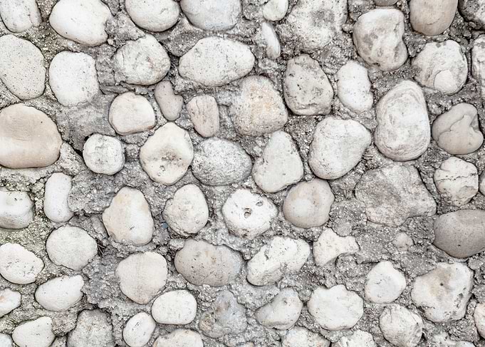 Pebbles wall cement textur