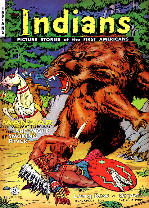 Indians 07 — golden age comic art on metal