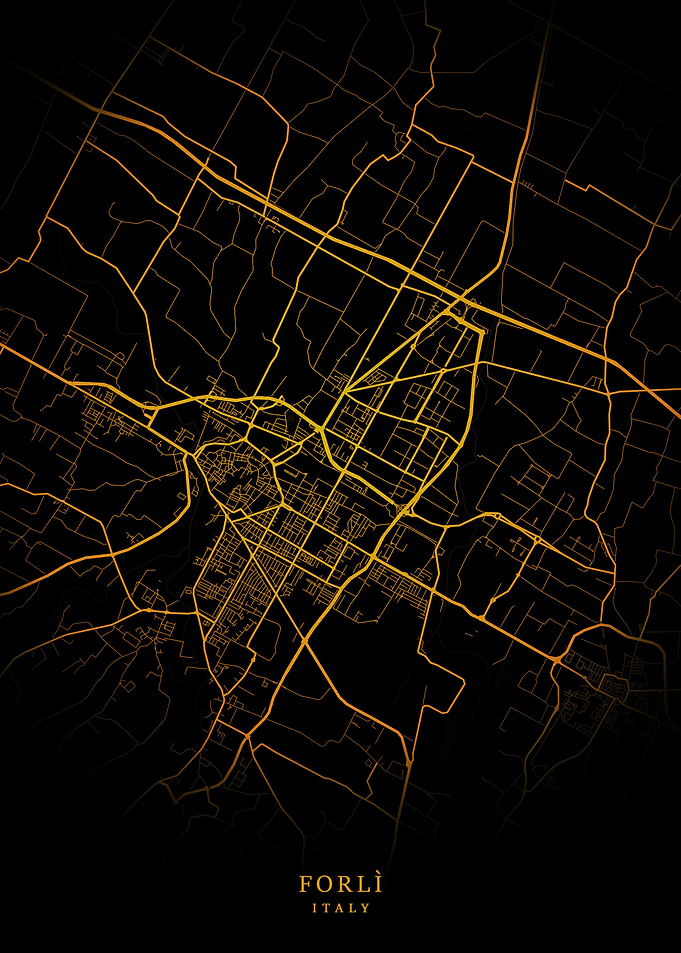 Forl City Map Gold