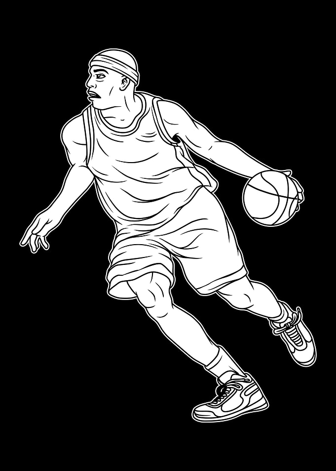 Basketball BnW 04
