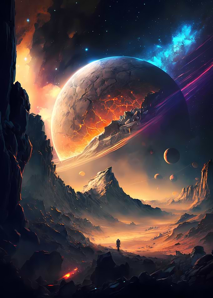 Crack Planet Landscape