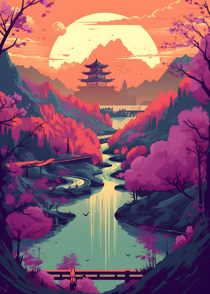 Colorful landscape