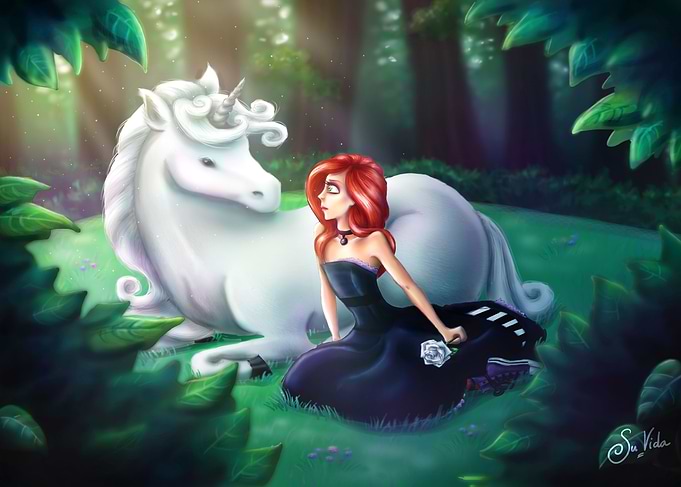 Unicorn and Girl