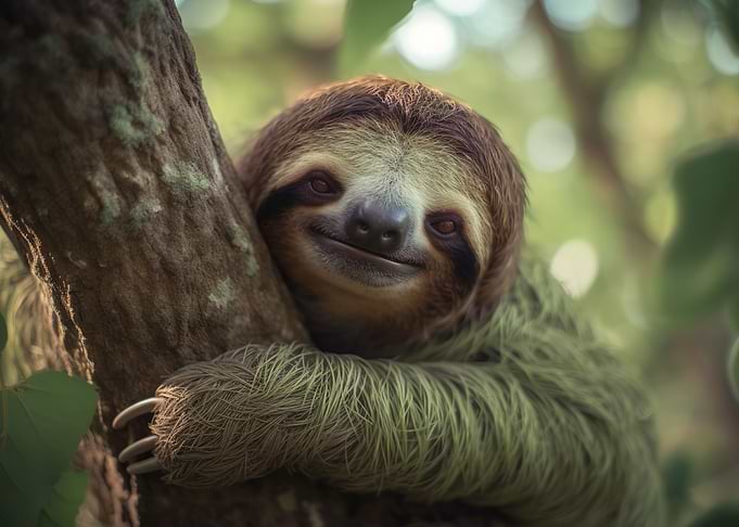 Portrait of a sloth