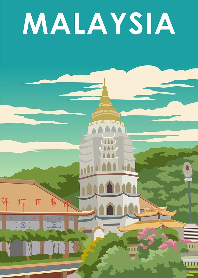 Malaysia Travel Poster