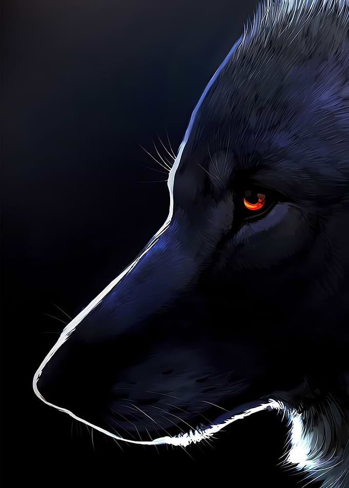 Wolf Glowing Eyes