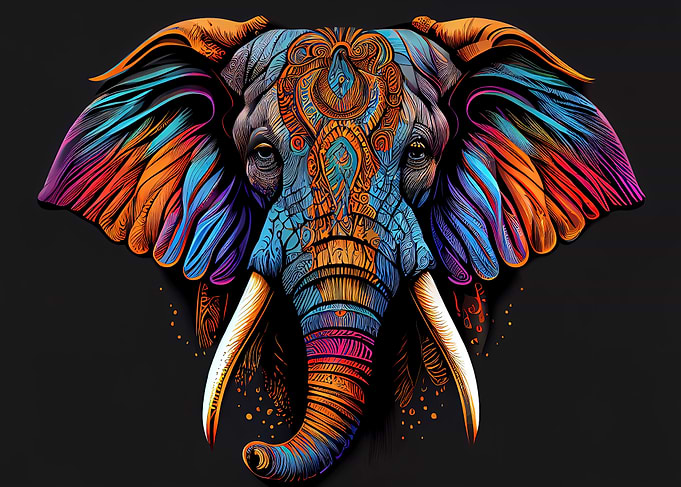 Abstract Elephants