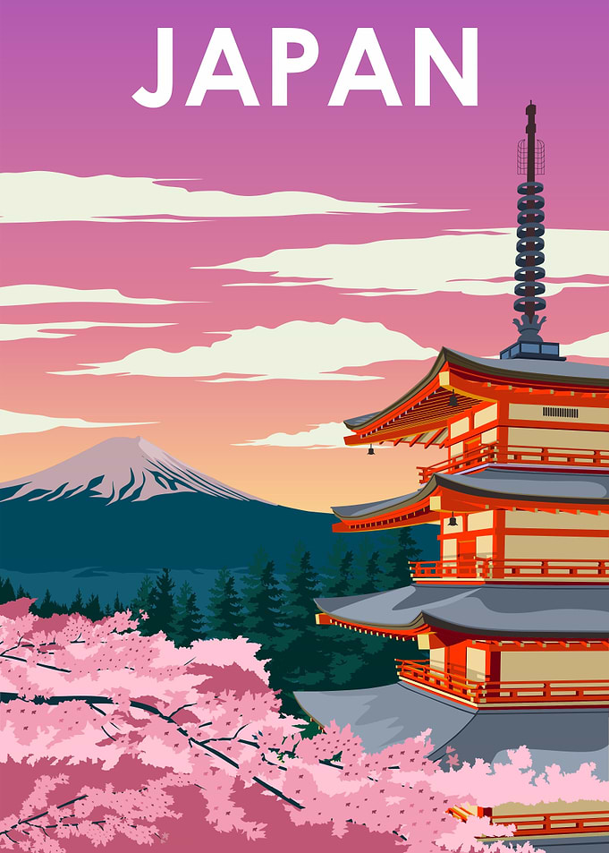 Japan Travel Poster