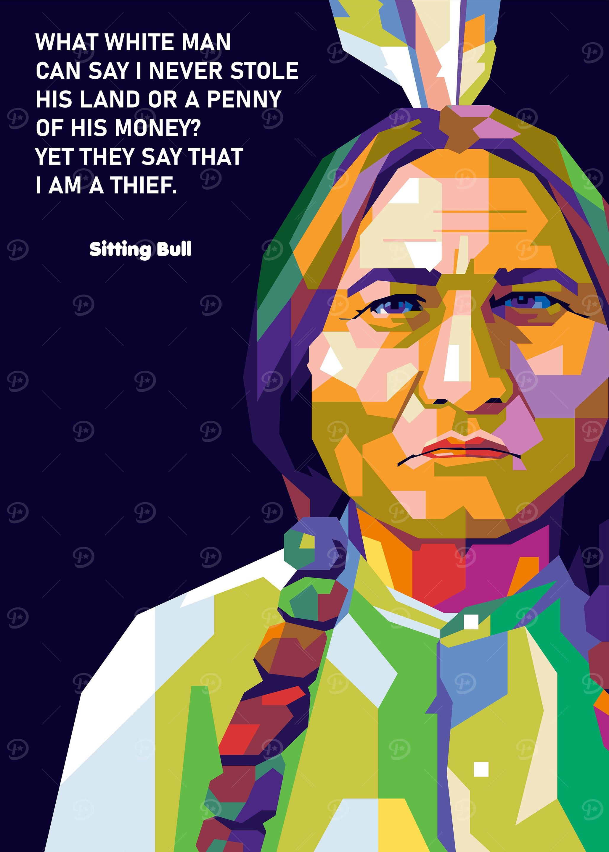 Sitting Bull Painting