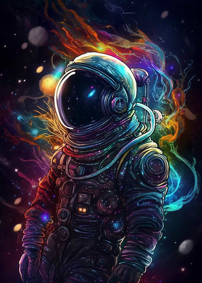 Colorful Astronaut