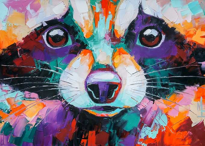Abstract Raccoon
