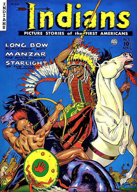 Indians 05 — golden age comic art on metal