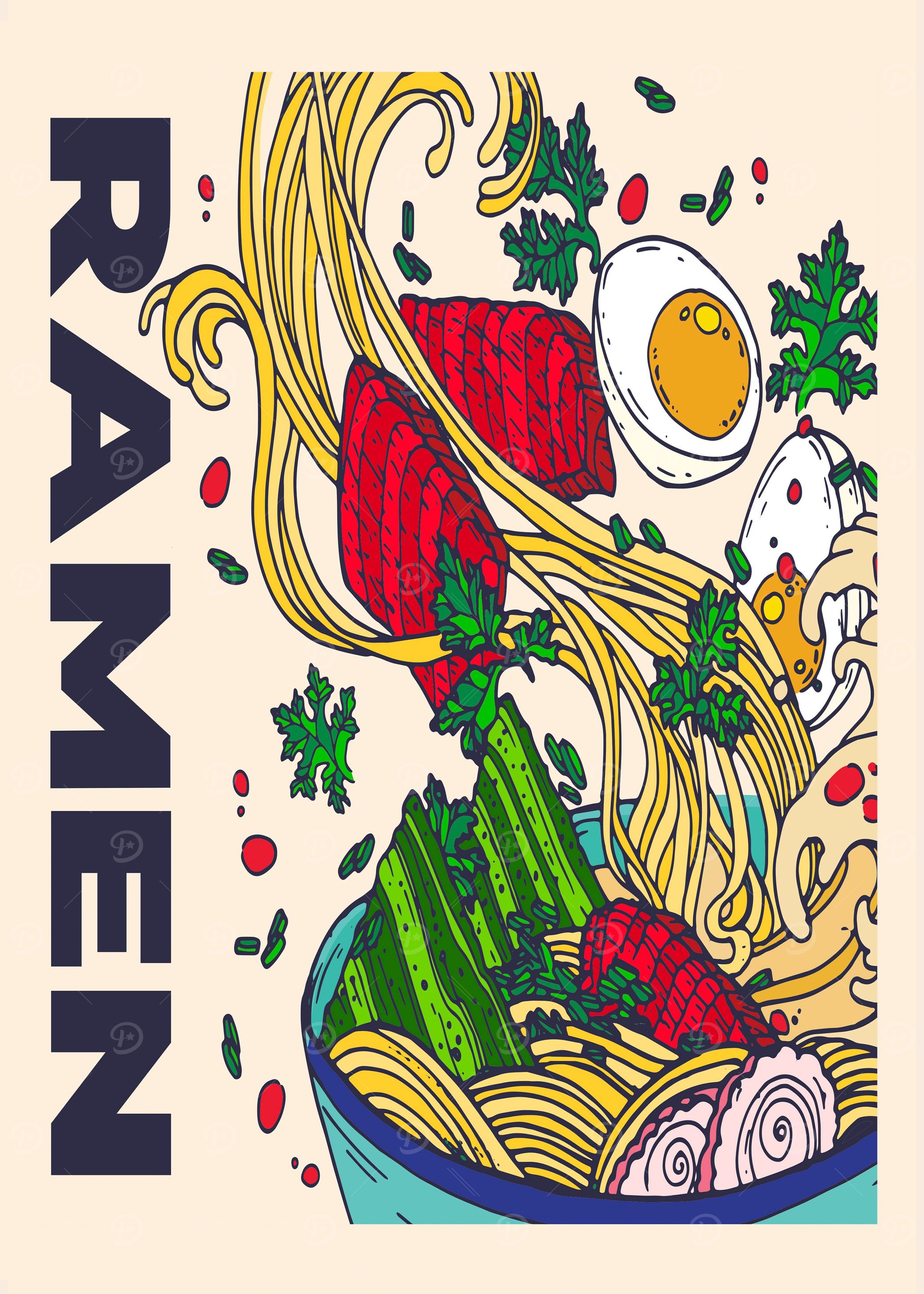 Japanese Ramen Noodles