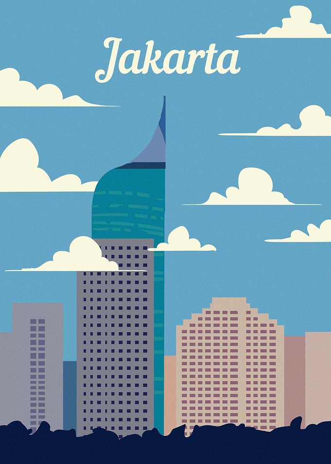 Jakarta city skyline