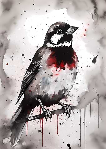 Black Throated Sparrow