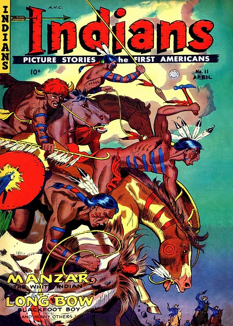 Indians 11 — golden age comic art on metal
