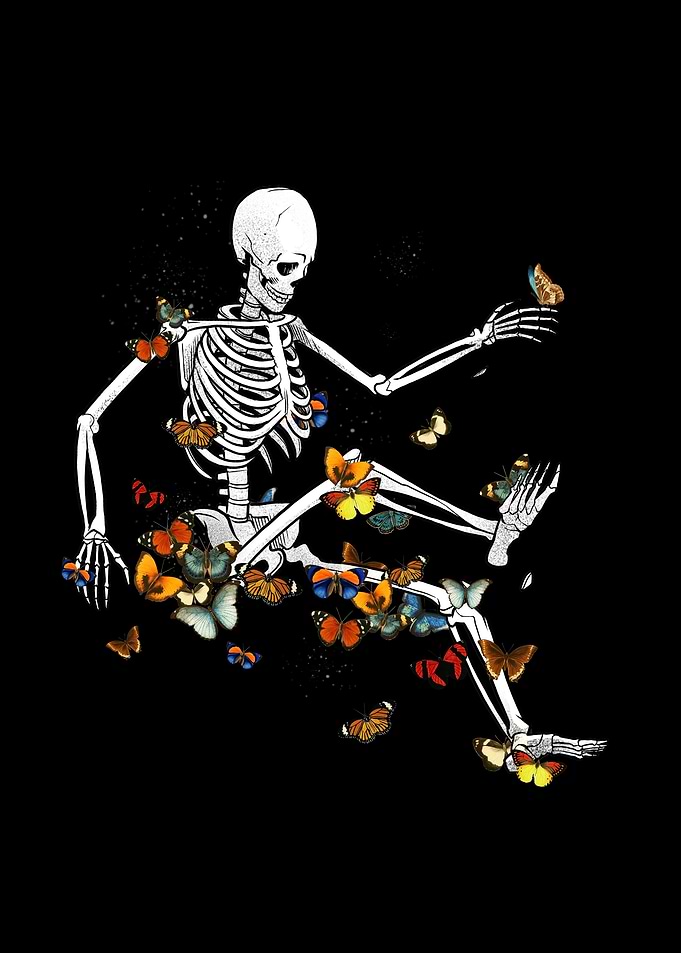 Skeleton Flowting on Space