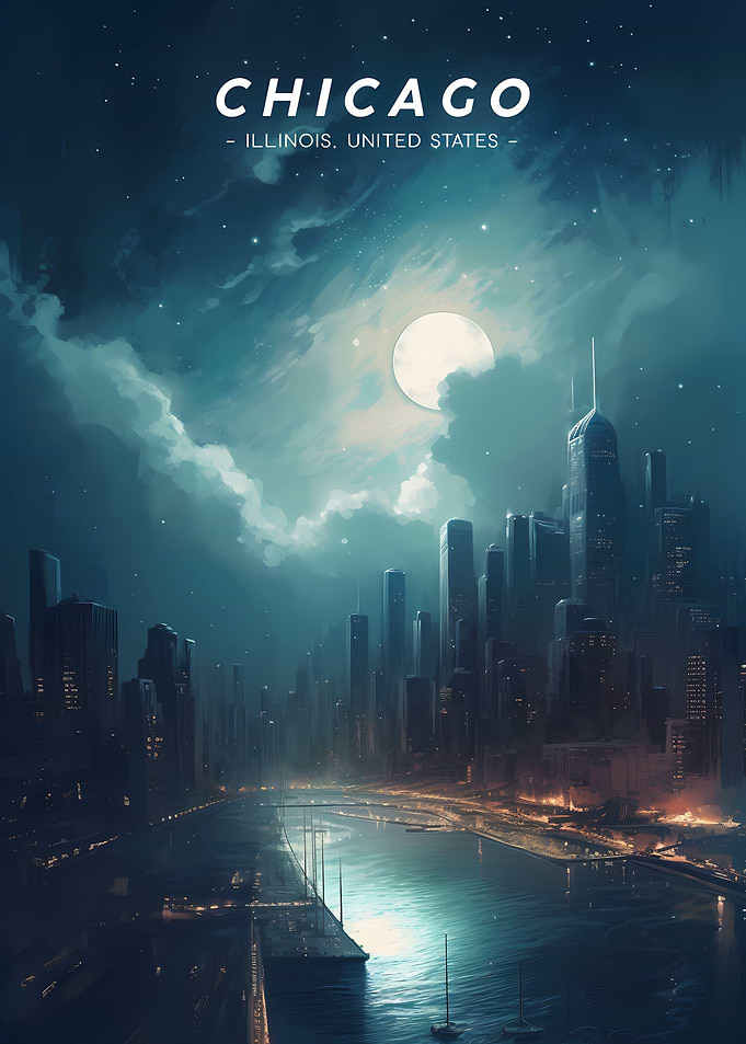 Chicago Urban skyline
