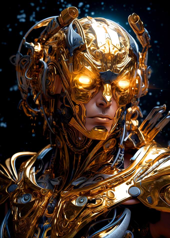 Fantasy Cyborg Warrior