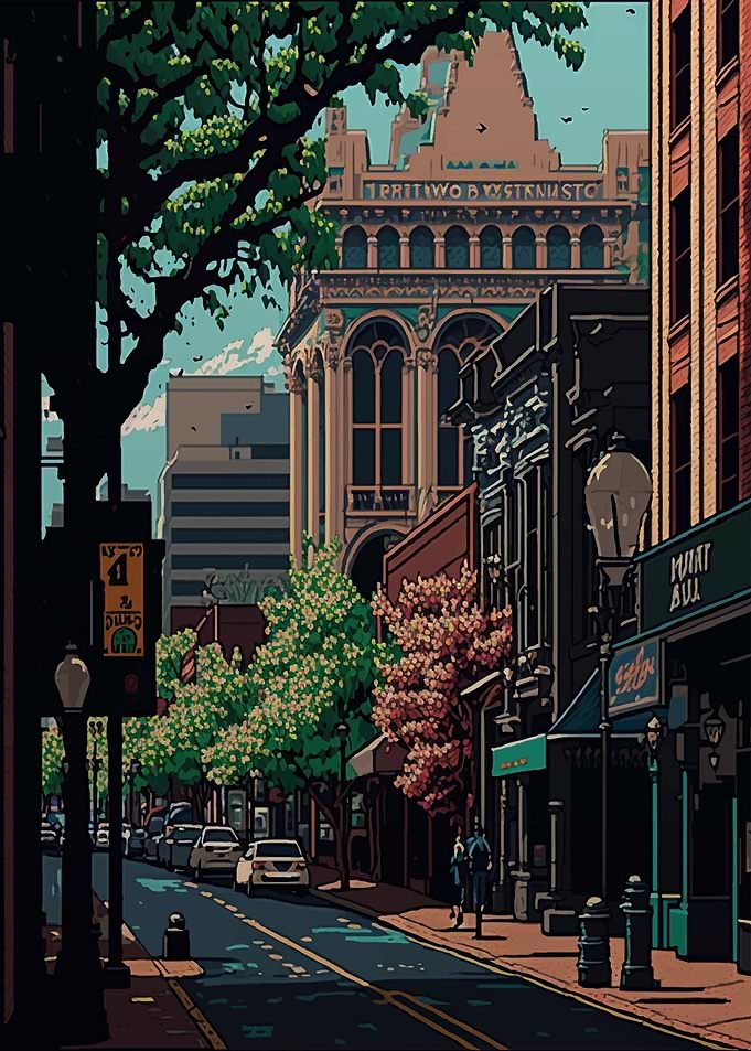 Portland 02 Pixel art