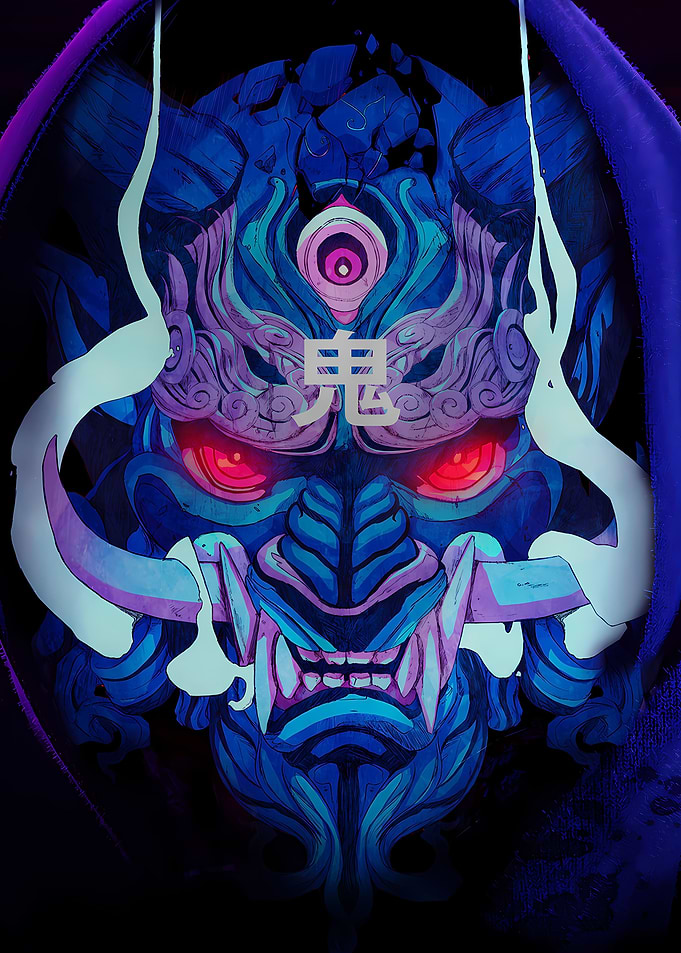 Samurai Onii Mask Japan
