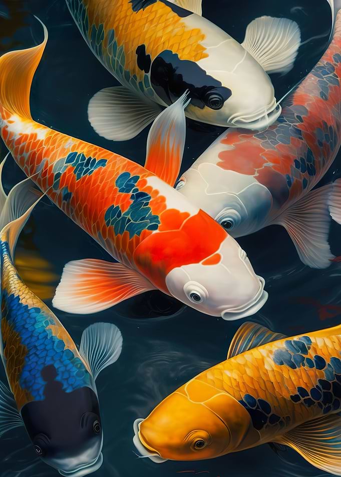 Beautiful Multi Color Koi