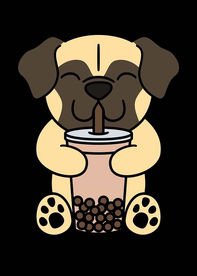 Pug Bubble Tea
