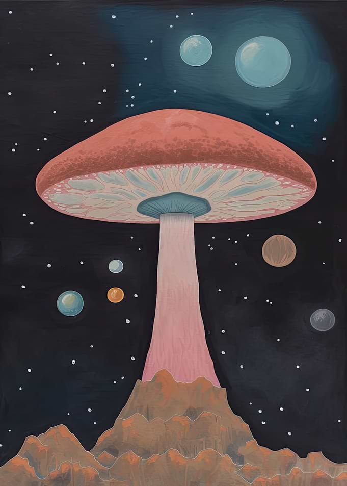 Psychedelic Space Mushroom
