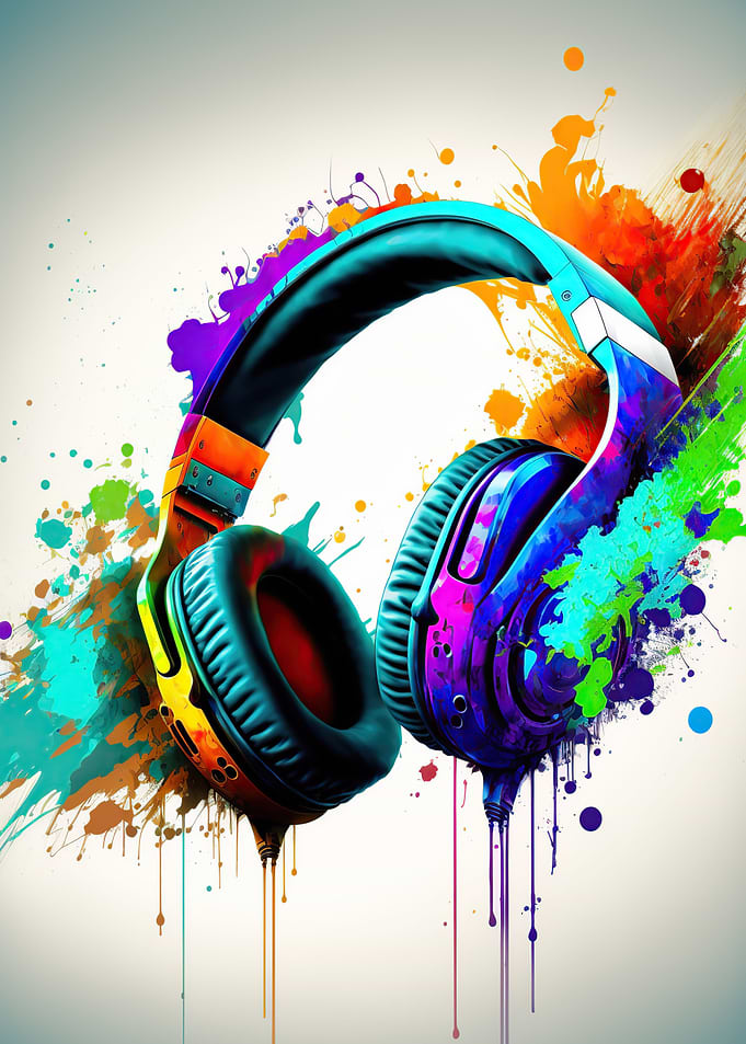 Headphones music