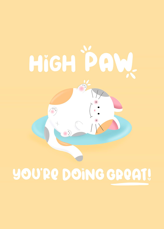 High Paw Pun Cat