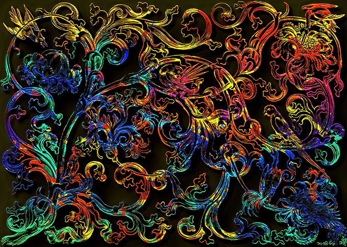 Flower and bird
