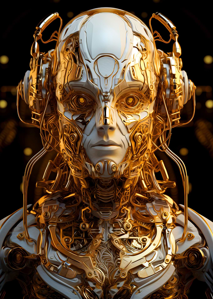 Fantasy Cyborg Warrior