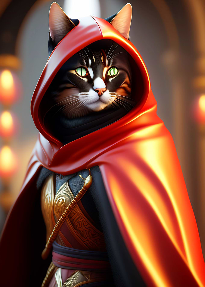 A CAT WEARS A CLOTH