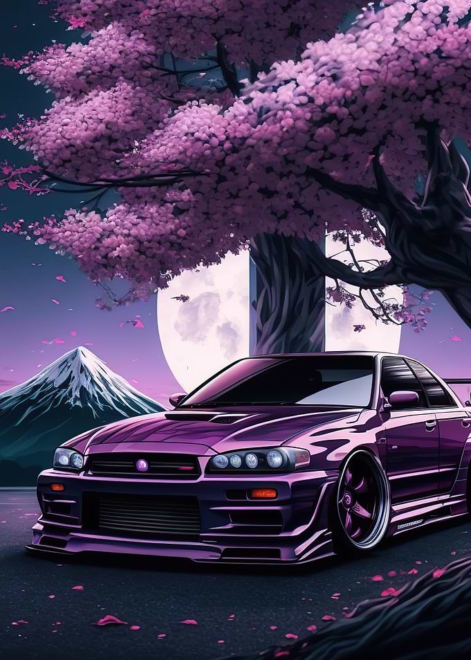Car Cherry Blossom Japan