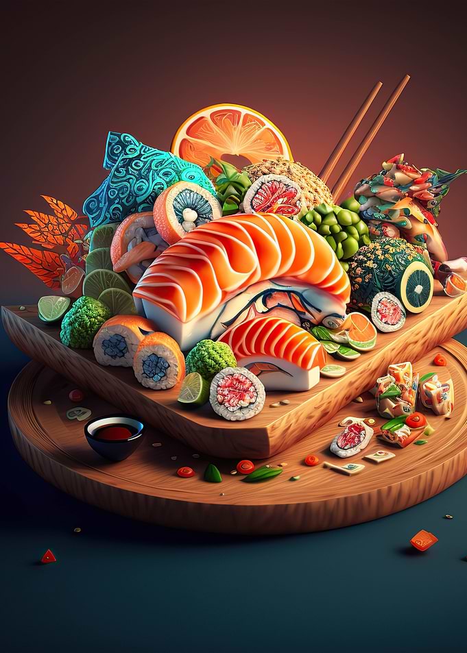 sushi japan food