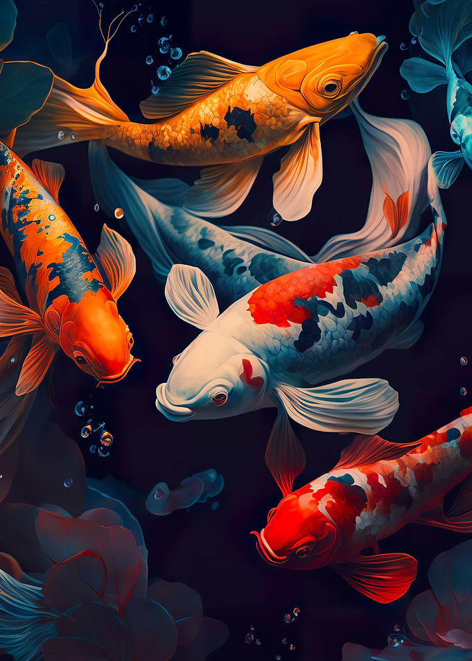 Freshwater Pond Koi Fish