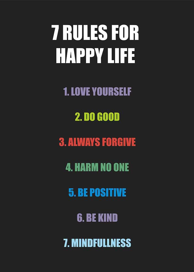 rules for happy life