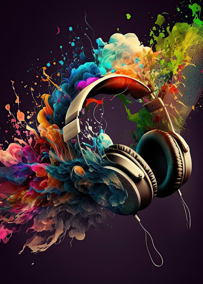 Headphones music